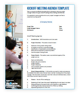 project kickoff agenda template