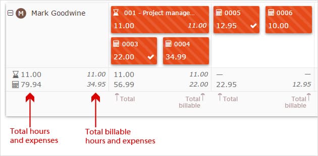 billable hours and expenses