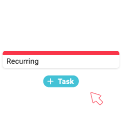 Create recurring tasks
