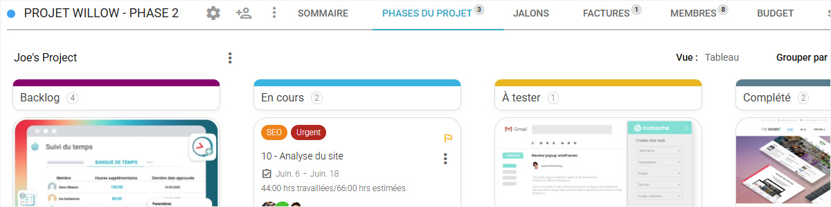 Logiciel de gestion de projet pour architectes
